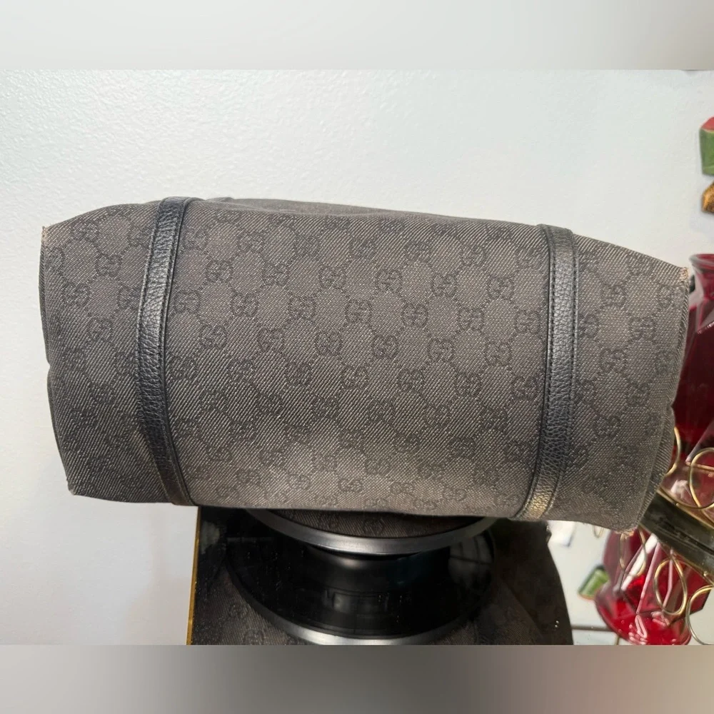 GUCCI Denim medium GG Joy Tote Bag - Picture 10 of 13